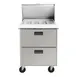 Traulsen C Series CLPT-2708-DW 27" 1-Section Sandwich / Salad Prep Table w/ 2 Drawers, 8 pans 1 image