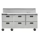 Traulsen C Series CLPT-7220-DW 72" Sandwich / Salad Prep Table w/ 6 Drawers, 20 pans 1 image