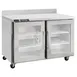 Traulsen C Series CLUC-48R-GD-WTLR 48" 2-Section Worktop Refrigerator w/ 2 Glass Doors 1 image