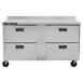 Centerline by Traulsen CLUC-60F-DW-WT 60" 4 Drawers Worktop Freezer, 17 cu. ft. 1 image