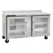 Traulsen C Series CLUC-60R-GD-WTLL 60" 2-Section Worktop Refrigerator w/ 2 Glass Doors 1 image