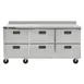 Traulsen C Series CLUC-72R-DW-WT 72" 3-Section WorkTop Refrigerator w/ 6 Drawers 1 image