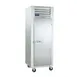 Traulsen G14300 1-Section Heated Holding Cabinet, Stainless Steel, Half-Height Solid Doors, 24.2 cu ft, 3 Shelves, 6" Casters 1 image