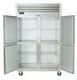 Traulsen G2000 52" 2-Section Reach-In Refrigerator w/ 4 Solid Half-Doors, Top Mount, 46 cu. ft. 1 image