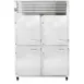 Traulsen G20003 52" 2-Section Reach-In Refrigerator w/ 4 Solid Half-Doors (hinged left/left), Top Mount, 46 cu. ft. 1 image