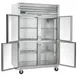 Traulsen G21000 52" 2-Section Reach-In Refrigerator w/ 4 Glass Half-Doors (hinged left/right), Top Mount, 46.5 cu. ft. 2 image