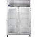 Traulsen G21012-032 52" 2-Section Reach-In Refrigerator w/ 2 Glass Doors (hinged right/right), Top Mount, 46.9 cu. ft. 1 image
