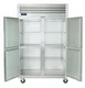 Traulsen G22001 52" 2-Section Reach-In Freezer w/ 4 Half Solid Doors, Top Mounted, 46 cu. ft. 1 image