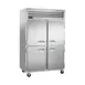 Traulsen G27004P 52" 2-Section Pass-Thru Refrigerator w/ 8 Half Glass-Solid Doors (left/right hinged), 49.22 cu. ft. 1 image