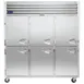 Traulsen G30003-032 76" 3-Section Reach-In Refrigerator w/ 6 Solid Half-Doors (hinged left/left/left), Top Mount, 69 cu. ft. 1 image