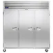 Traulsen G30011-032 76" 3-Section Reach-In Refrigerator w/ 3 Solid Doors (hinged left/left/right), Top Mount, 69.3 cu. ft. 1 image