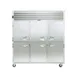Traulsen G31001 76" 3-Section Reach-In Freezer, 6 Half Solid Doors, Top Mounted, 69 cu. ft., Stainless Steel Front 1 image