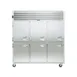 Traulsen G31303 76" 3-Section Reach-In Freezer, 6 Half Solid Doors, Top Mounted, 69 cu. ft., Stainless Steel Front 1 image