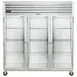 Traulsen G32011-032 76" Reach-In Refrigerator w/ 3 Glass Doors (hinged left/left/right), Top Mount, 70.67 cu. ft. 1 image