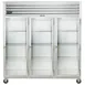 Traulsen G32012-032 76" Reach-In Refrigerator w/ 3 Glass Doors (hinged right/right/right), Top Mount, 70.67 cu. ft. 1 image