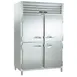 Traulsen RDT232WUT-HHS 58" 2-Section Reach-In Refrigerator/Freezer Combo w/ 4 Half Solid Doors, All Stainless Steel 1 image