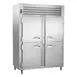 Traulsen RHT226WUT-HHS 58" 2-Section Reach-In Refrigerator w/ 4 Solid Half-Doors, Top Mount, 36.69 cu. ft. 1 image