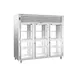 Traulsen RHT332NP-HHG 76" 3-Section Pass-Thru Refrigerator w/ 12 Half Glass Doors, Remote, 76.25 cu. ft. 1 image