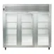 Traulsen RHT332NUT-FHG 76" 3-Section Reach-In Refrigerator w/ 3 Glass Doors, Top Mount, 70.67 cu. ft. 1 image