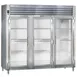 Traulsen RHT332WUT-FHG 86" 3-Section Reach-In Refrigerator w/ 3 Glass Doors, Top Mount, 78.77 cu. ft. 1 image