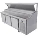 Traulsen TB091SL3S 91" 3-Section Refrigerated Pizza Prep Table w/ 3 Doors, (39) 1/6 Pans 2 image