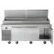 Traulsen TS090HT 90" 3-Section Refrigerated Pizza Prep Table w/ 3 Doors, (12) 1/3 Pans 3 image