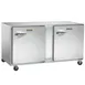 Traulsen UHT48-RR-SB 48" 2-Door Undercounter Refrigerator, Stainless Steel, Front Breathing, 13.5 cu. ft. 1 image
