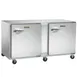 Traulsen UHT72-RR 72" 2-Door Undercounter Refrigerator, Stainless Steel, 17.5 cu. ft., Front Breathing 1 image