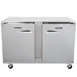 Traulsen ULT48-RR-SB 48" 2-Door Undercounter Freezer, Stainless Steel Exterior, Front Breathing, 13.5 cu. ft. 1 image