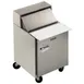 Traulsen UPT279-L-SB 27" 1-Door Sandwich and Salad Prep Table, 9 Pans, Stainless Steel 1 image