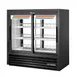 True GDM-41CPT-48-HC-LD 48" 2-Section Glass Sliding Door Pass-Thru Refrigerated Merchandiser 1 image