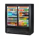 True GDM-41SL-48-HC-LD 46" 2-Section Sliding Door Lower Height Refrigerated Merchandiser 1 image