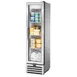 True T-11G-HC~FGD01 19" 1-Section Reach-In Refrigerator w/ Glass Door, Bottom Mount, Stainless Steel Front-Aluminum Sides 1 image