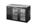 True TBB24-48-2G-Z1-SFT-B-1 48" Two‑Section Back Bar Cooler, Steel Exterior, 2 Glass Doors, LED R290 1 image