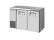 True TBB24-48-2S-Z1-SFT-S-1 48" Two-Section Back Bar Cooler, Stainless 2 Doors, Cond., R290 1/5 115V 1 image