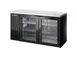 True TBB24-60-2G-Z1-SFT-B-1 60" Cooler, Black Doors, Holds 89 6‑Pack, 1/4 HP 115V R290, Made in USA 1 image