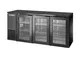 True TBB24-72-3G-Z1-BST-B-1 72" Cooler, Black Steel, Glass Doors, 125 12‑oz Cans, R290, ¼ HP 115V 1 image