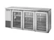True TBB24-72-3G-Z1-SFT-S-1 72" Bar Cooler, 125/3½‑Barrel, 3 Doors, 6 Shelves, R290, 1/4 HP 115V 1 image