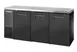 True TBB24-72-3S-Z1-SFT-B-1 72" 2-Section Bar Cooler, Black, 125 Cans, LED, 1/4 HP R290, 115V, USA 1 image