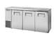 True TBB24-72-3S-Z1-SFT-S-1 72" 2‑Section Bar Cooler, 125 12‑oz Cans, Stainless, R290, 1/4 HP 115V 1 image