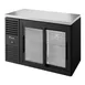 True TBR48-RISZ1-L-B-11-1 48" Two Sliding Glass Door Back Bar Refrigerator with LED Lighting 1 image