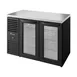 True TBR48-RISZ1-L-B-GG-1 48" Two Glass Swing Door Back Bar Refrigerator with LED Lighting 1 image