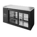 True TBR60-PTSZ1-L-B-11-11-1 60" 2 Sliding Glass Door Pass-Thru Single Zone Refrigerator 1 image