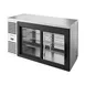 True TBR60-PTSZ1-L-S-11-11-1 60" 4 Solid Sliding Door Pass-Thru Single Zone Refrigerator 1 image