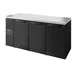 True TBR84-RISZ1-L-B-SSS-1 84" Solid Swing Door Back Bar Refrigerator with LED Lighting 1 image