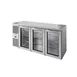 True TBR84-RISZ1-L-S-GGG-1 Stainless Steel 84" Glass Door Back Bar Refrigerator with LED 1 image