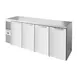 True TBR92-RISZ1-L-S-SSSS-1 Stainless Steel 92" 4 Solid Door Back Bar Refrigerator with LED 1 image