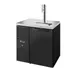 True TDR32-RI 32" One Section Black Draft Beer Cooler, 2 Kegs Capacity, 115 Volts 1 image