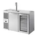 True TDR52-RISZ1-L-S-SG-1 52" Two Section Stainless Steel Draft Beer Cooler, 120 Volts 1 image