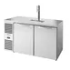 True TDR60-RISZ1-L-S-SS-1 60" Two Section Stainless Steel Solid Door Draft Beer Cooler 1 image